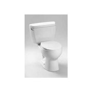 Toto TOTO® CST743ER-01 Eco-Drake® Round Bowl Toilet W/Right Hand Tank (C743E + St743Er), CO WHT CST743ER-01